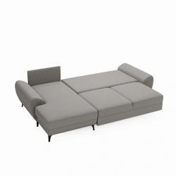 Narożnik L-kształtny Loki z funkcją spania i pojemnikami na pościel Narożnik L-kształtny Loki z funkcją spania i pojemnikami na pościel