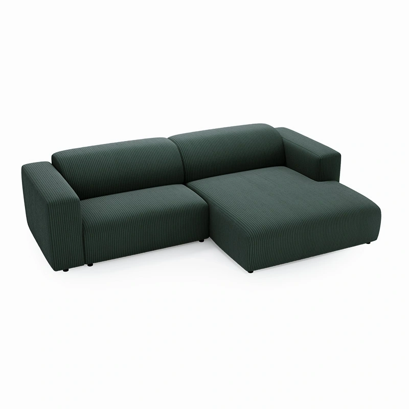 Nowoczesny narożnik L-kształtny Passito butelkowa zieleń Nowoczesny narożnik L-kształtny Passito butelkowa zieleń