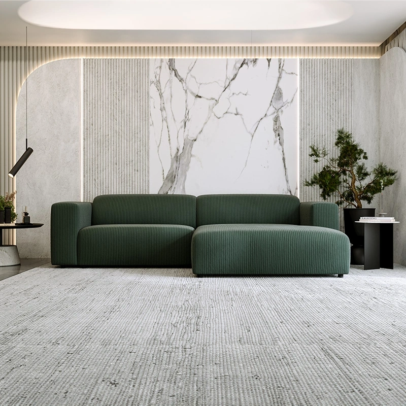 Nowoczesny narożnik L-kształtny Passito butelkowa zieleń Nowoczesny narożnik L-kształtny Passito butelkowa zieleń