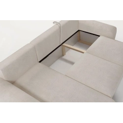 Narożnik Mori z funkcją spania i pojemnikiem na pościel Narożnik Mori z funkcją spania i pojemnikiem na pościel