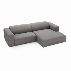 Nowoczesny narożnik L-kształtny Passito ciemnoszary sztruks Nowoczesny narożnik L-kształtny Passito ciemnoszary sztruks