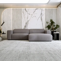 Nowoczesny narożnik L-kształtny Passito ciemnoszary sztruks Nowoczesny narożnik L-kształtny Passito ciemnoszary sztruks