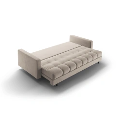 Sofa aksamitna 3-osobowa Bali z funkcją spania Cosmopolitan Design