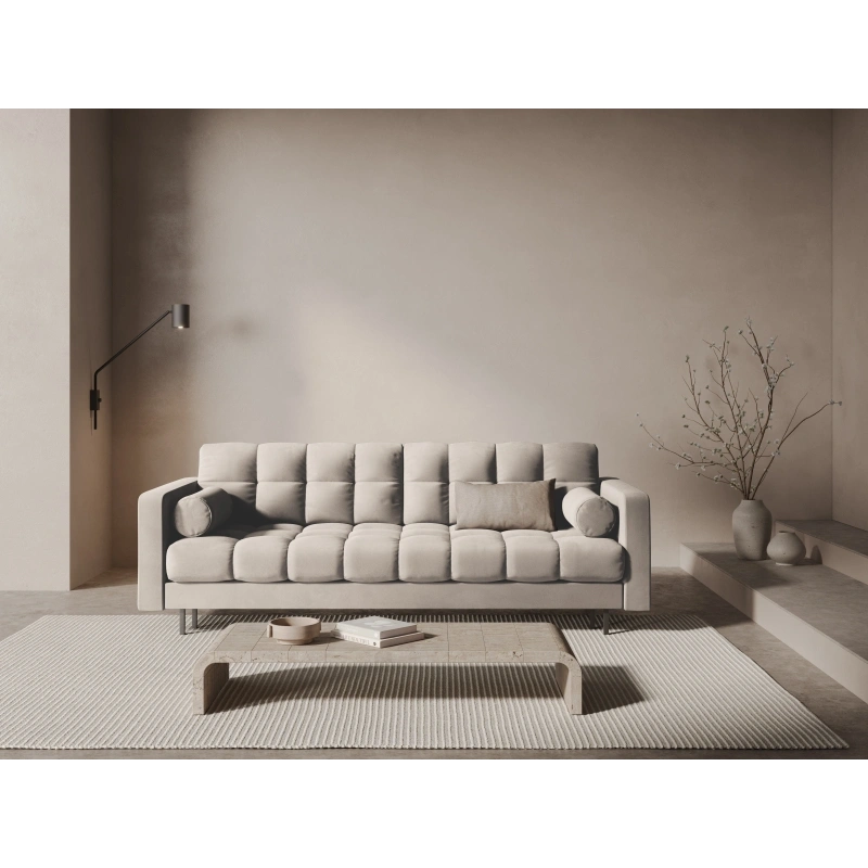 Sofa aksamitna 3-osobowa Bali z funkcją spania Cosmopolitan Design