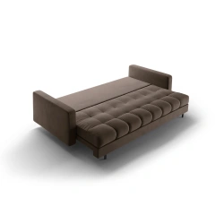 Sofa aksamitna 3-osobowa Bali z funkcją spania Cosmopolitan Design Sofa aksamitna 3-osobowa Bali z funkcją spania Cosmopolitan Design