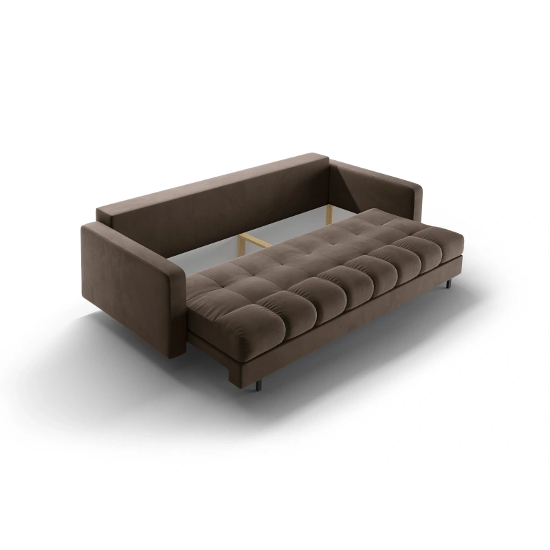 Sofa aksamitna 3-osobowa Bali z funkcją spania Cosmopolitan Design Sofa aksamitna 3-osobowa Bali z funkcją spania Cosmopolitan Design