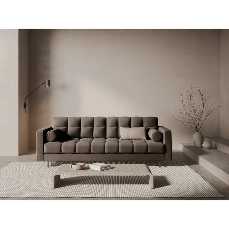 Sofa aksamitna 3-osobowa Bali z funkcją spania Cosmopolitan Design Sofa aksamitna 3-osobowa Bali z funkcją spania Cosmopolitan Design
