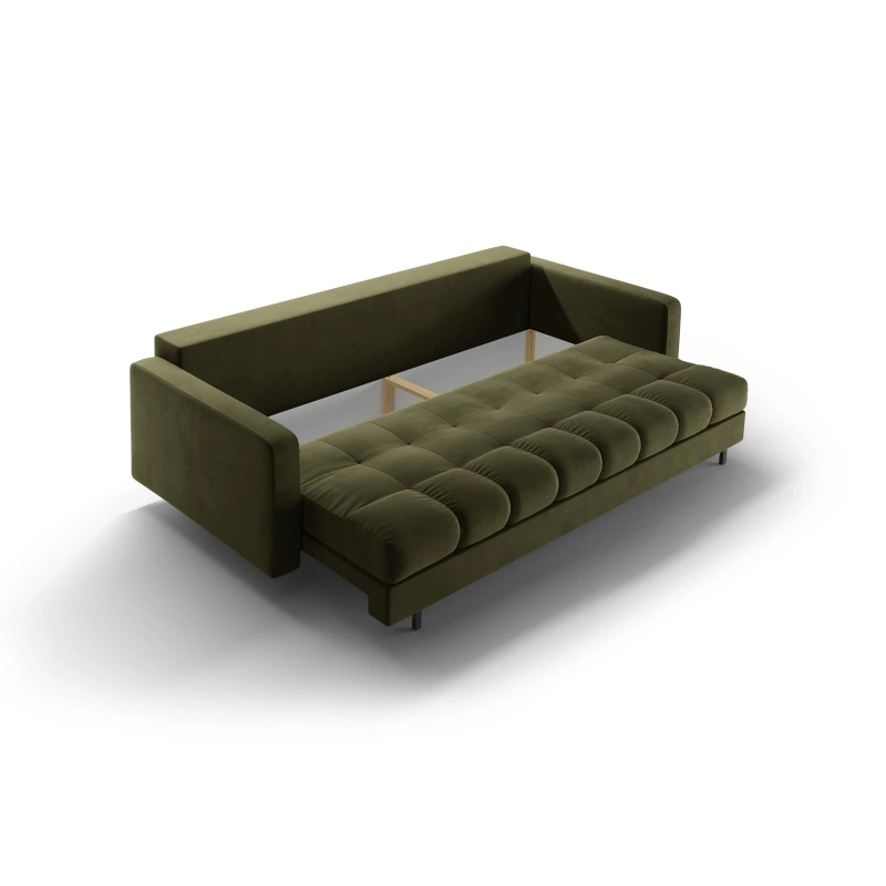 Sofa aksamitna 3-osobowa Bali z funkcją spania Cosmopolitan Design Sofa aksamitna 3-osobowa Bali z funkcją spania Cosmopolitan Design