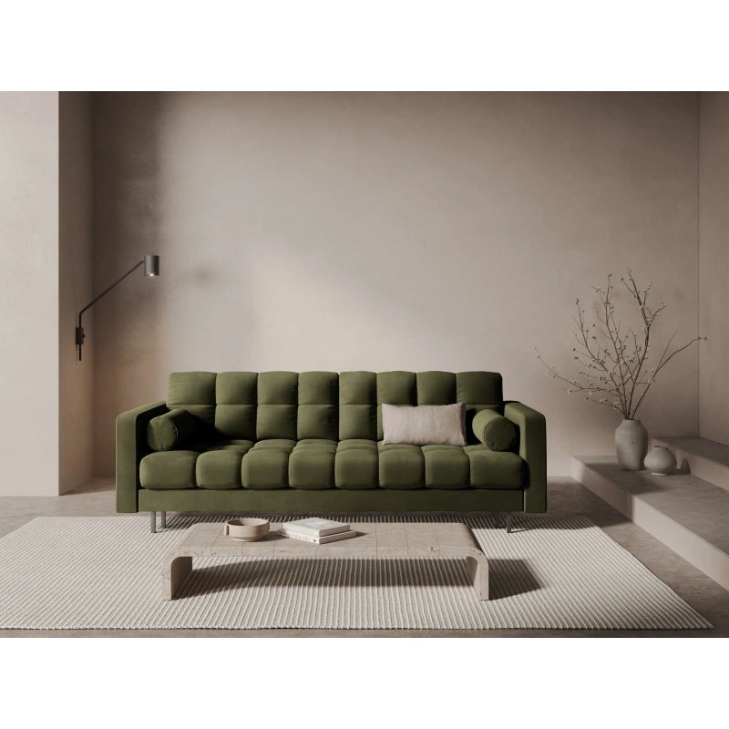 Sofa aksamitna 3-osobowa Bali z funkcją spania Cosmopolitan Design Sofa aksamitna 3-osobowa Bali z funkcją spania Cosmopolitan Design