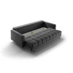Sofa aksamitna 3-osobowa Bali z funkcją spania Cosmopolitan Design Sofa aksamitna 3-osobowa Bali z funkcją spania Cosmopolitan Design
