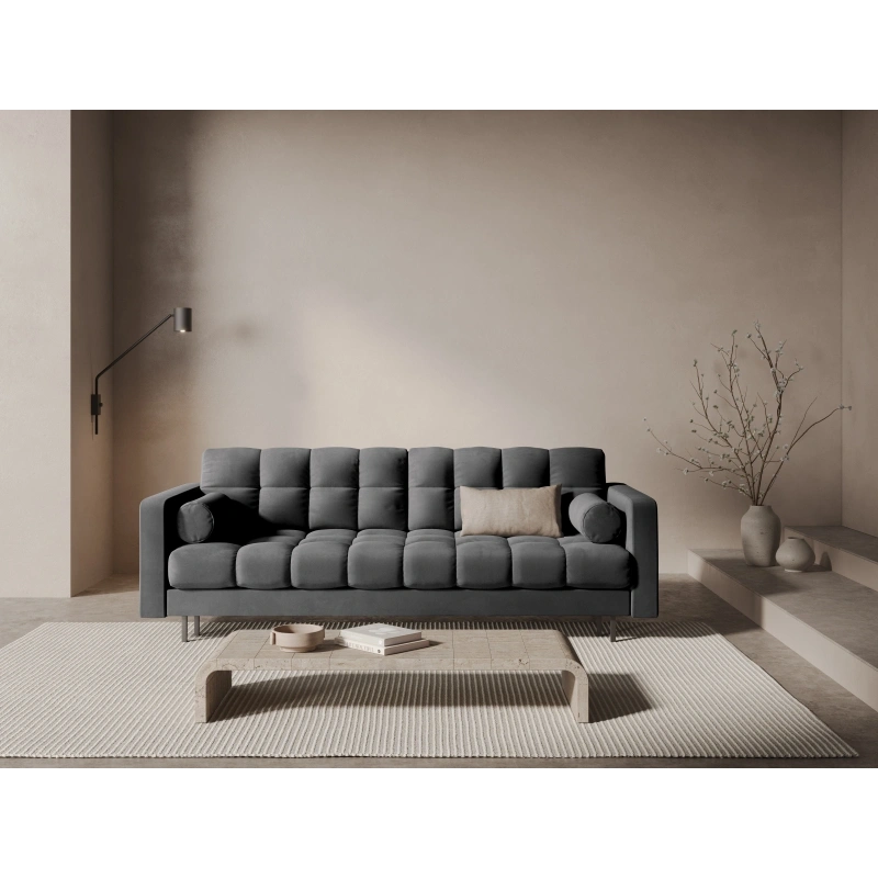 Sofa aksamitna 3-osobowa Bali z funkcją spania Cosmopolitan Design Sofa aksamitna 3-osobowa Bali z funkcją spania Cosmopolitan Design