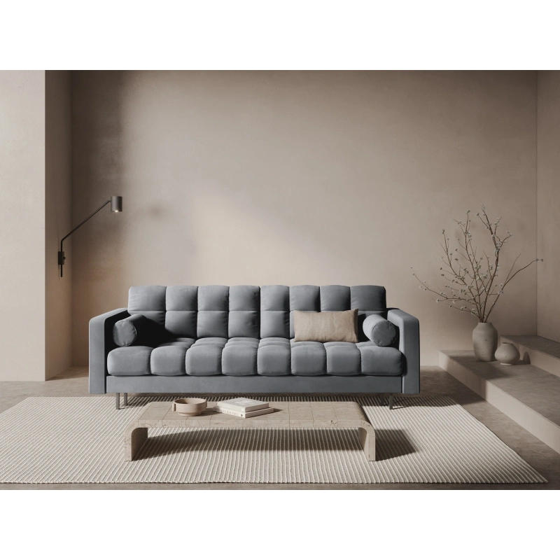 Sofa aksamitna 3-osobowa Bali z funkcją spania Cosmopolitan Design Sofa aksamitna 3-osobowa Bali z funkcją spania Cosmopolitan Design