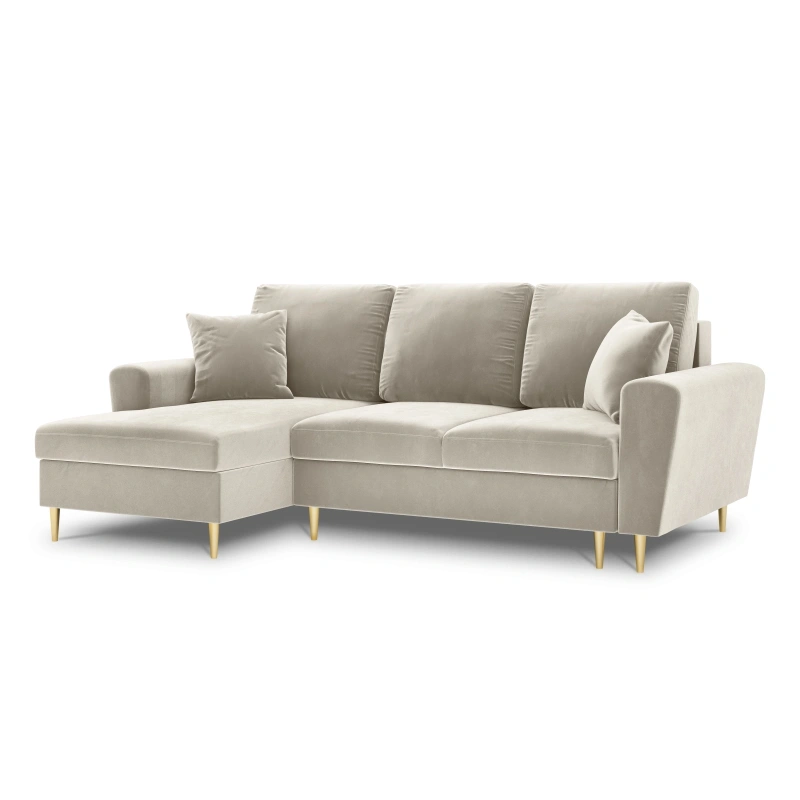 Narożnik aksamitny Kyoto z funkcją spania Cosmopolitan Design Narożnik aksamitny Kyoto z funkcją spania Cosmopolitan Design