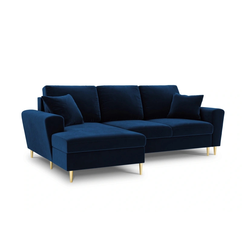 Narożnik aksamitny Kyoto z funkcją spania Cosmopolitan Design Narożnik aksamitny Kyoto z funkcją spania Cosmopolitan Design
