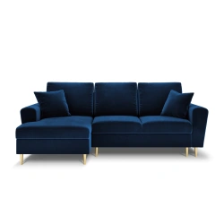 Narożnik aksamitny Kyoto z funkcją spania Cosmopolitan Design Narożnik aksamitny Kyoto z funkcją spania Cosmopolitan Design