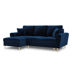 Narożnik aksamitny Kyoto z funkcją spania Cosmopolitan Design Narożnik aksamitny Kyoto z funkcją spania Cosmopolitan Design