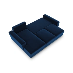 Narożnik aksamitny Kyoto z funkcją spania Cosmopolitan Design Narożnik aksamitny Kyoto z funkcją spania Cosmopolitan Design