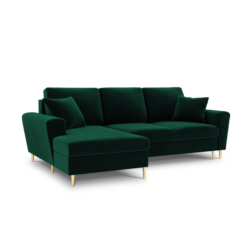 Narożnik aksamitny Kyoto z funkcją spania Cosmopolitan Design Narożnik aksamitny Kyoto z funkcją spania Cosmopolitan Design