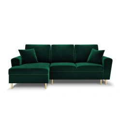 Narożnik aksamitny Kyoto z funkcją spania Cosmopolitan Design Narożnik aksamitny Kyoto z funkcją spania Cosmopolitan Design