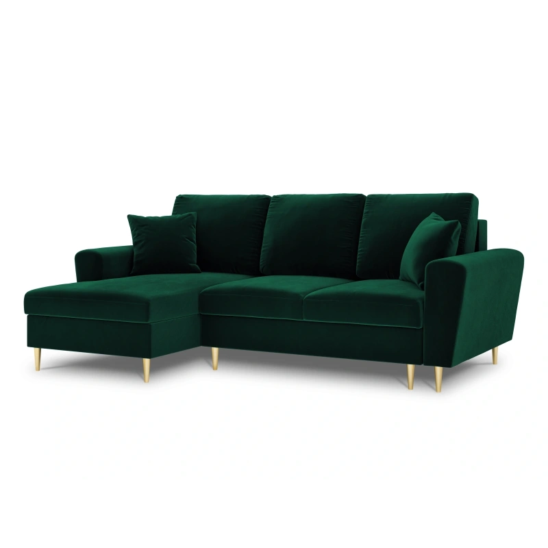 Narożnik aksamitny Kyoto z funkcją spania Cosmopolitan Design Narożnik aksamitny Kyoto z funkcją spania Cosmopolitan Design