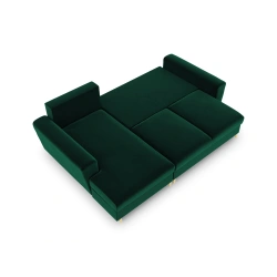 Narożnik aksamitny Kyoto z funkcją spania Cosmopolitan Design Narożnik aksamitny Kyoto z funkcją spania Cosmopolitan Design
