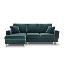 Narożnik aksamitny Kyoto z funkcją spania Cosmopolitan Design Narożnik aksamitny Kyoto z funkcją spania Cosmopolitan Design