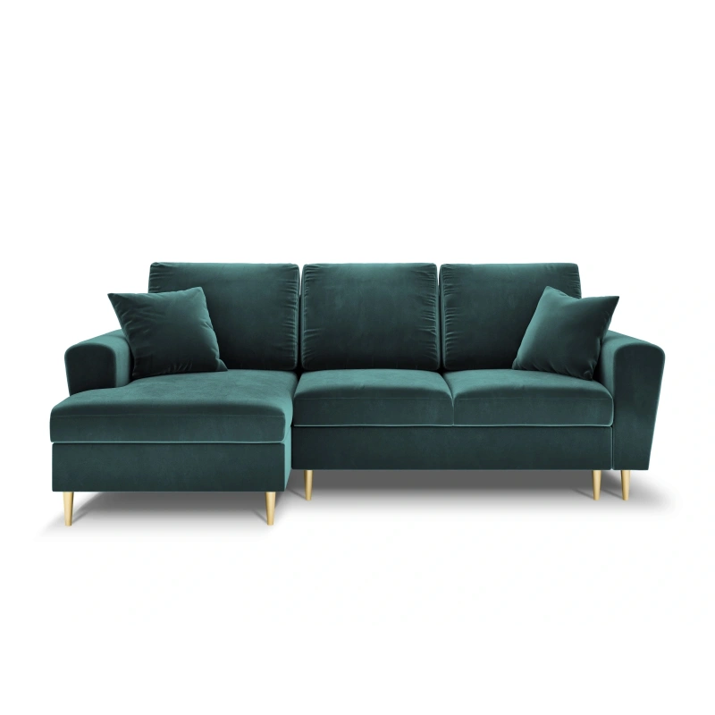 Narożnik aksamitny Kyoto z funkcją spania Cosmopolitan Design Narożnik aksamitny Kyoto z funkcją spania Cosmopolitan Design