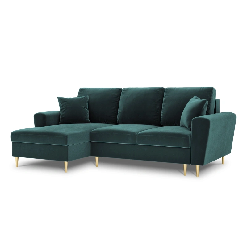 Narożnik aksamitny Kyoto z funkcją spania Cosmopolitan Design Narożnik aksamitny Kyoto z funkcją spania Cosmopolitan Design