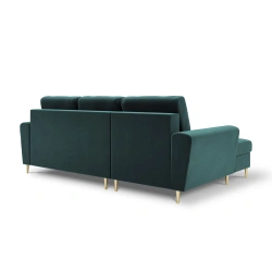 Narożnik aksamitny Kyoto z funkcją spania Cosmopolitan Design Narożnik aksamitny Kyoto z funkcją spania Cosmopolitan Design