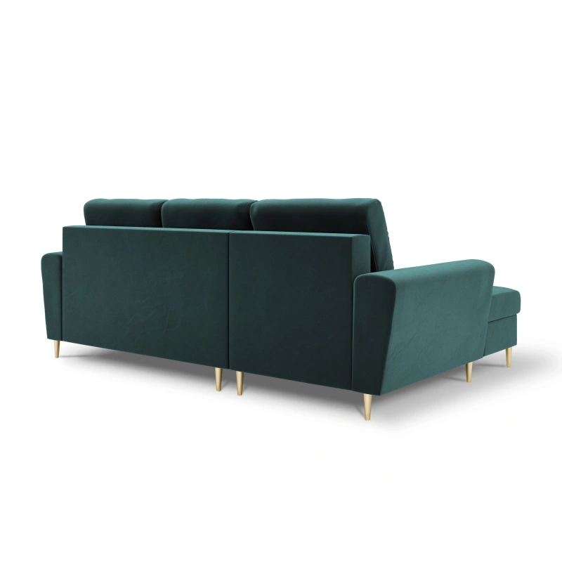 Narożnik aksamitny Kyoto z funkcją spania Cosmopolitan Design Narożnik aksamitny Kyoto z funkcją spania Cosmopolitan Design