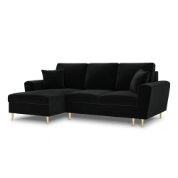Narożnik aksamitny Kyoto z funkcją spania Cosmopolitan Design Narożnik aksamitny Kyoto z funkcją spania Cosmopolitan Design