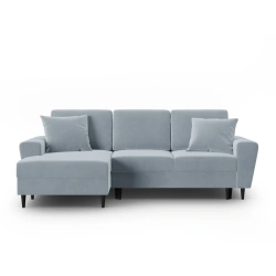 Narożnik aksamitny Kyoto z funkcją spania Cosmopolitan Design Narożnik aksamitny Kyoto z funkcją spania Cosmopolitan Design