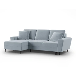 Narożnik aksamitny Kyoto z funkcją spania Cosmopolitan Design Narożnik aksamitny Kyoto z funkcją spania Cosmopolitan Design
