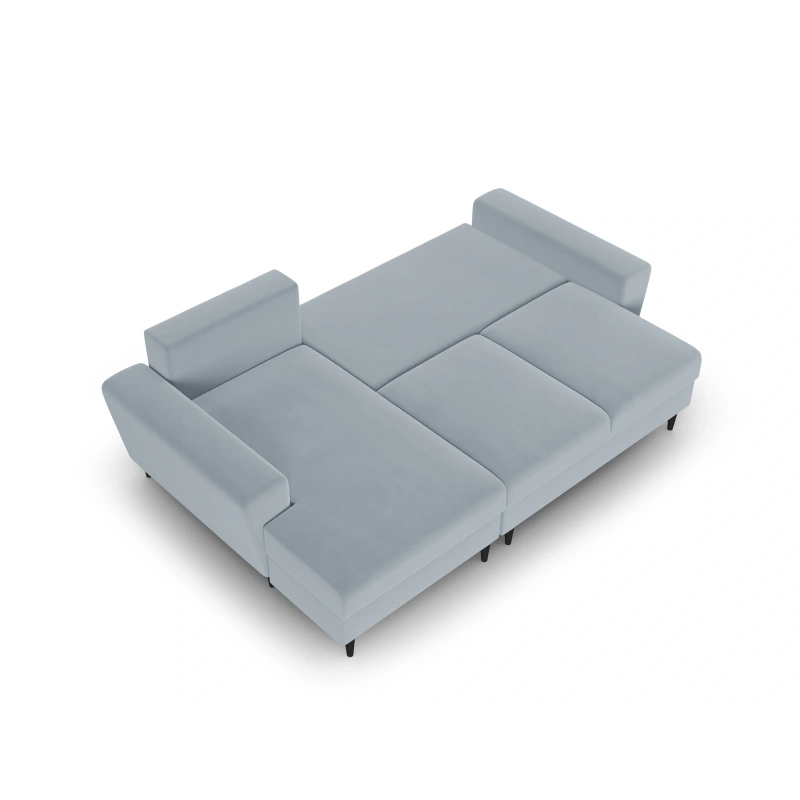Narożnik aksamitny Kyoto z funkcją spania Cosmopolitan Design Narożnik aksamitny Kyoto z funkcją spania Cosmopolitan Design