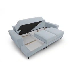 Narożnik aksamitny Kyoto z funkcją spania Cosmopolitan Design Narożnik aksamitny Kyoto z funkcją spania Cosmopolitan Design