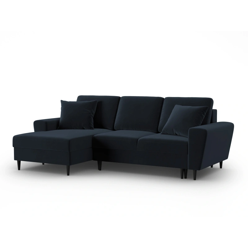 Narożnik aksamitny Kyoto z funkcją spania Cosmopolitan Design Narożnik aksamitny Kyoto z funkcją spania Cosmopolitan Design