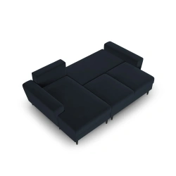 Narożnik aksamitny Kyoto z funkcją spania Cosmopolitan Design Narożnik aksamitny Kyoto z funkcją spania Cosmopolitan Design