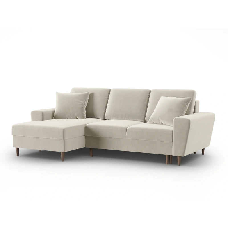 Narożnik aksamitny Kyoto z funkcją spania Cosmopolitan Design Narożnik aksamitny Kyoto z funkcją spania Cosmopolitan Design
