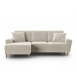 Narożnik aksamitny Kyoto z funkcją spania Cosmopolitan Design Narożnik aksamitny Kyoto z funkcją spania Cosmopolitan Design