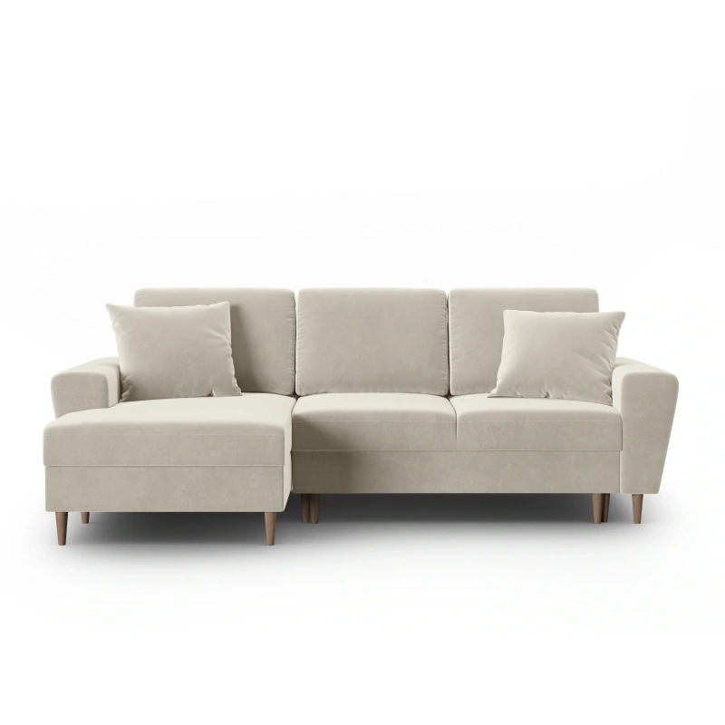 Narożnik aksamitny Kyoto z funkcją spania Cosmopolitan Design Narożnik aksamitny Kyoto z funkcją spania Cosmopolitan Design