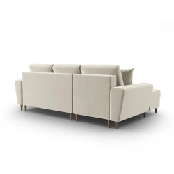 Narożnik aksamitny Kyoto z funkcją spania Cosmopolitan Design Narożnik aksamitny Kyoto z funkcją spania Cosmopolitan Design