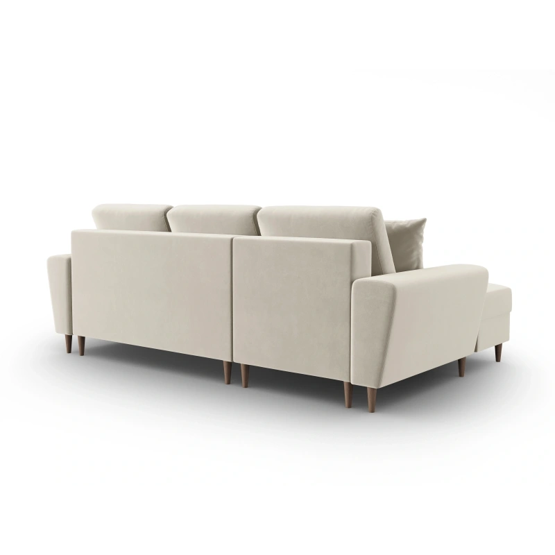 Narożnik aksamitny Kyoto z funkcją spania Cosmopolitan Design Narożnik aksamitny Kyoto z funkcją spania Cosmopolitan Design