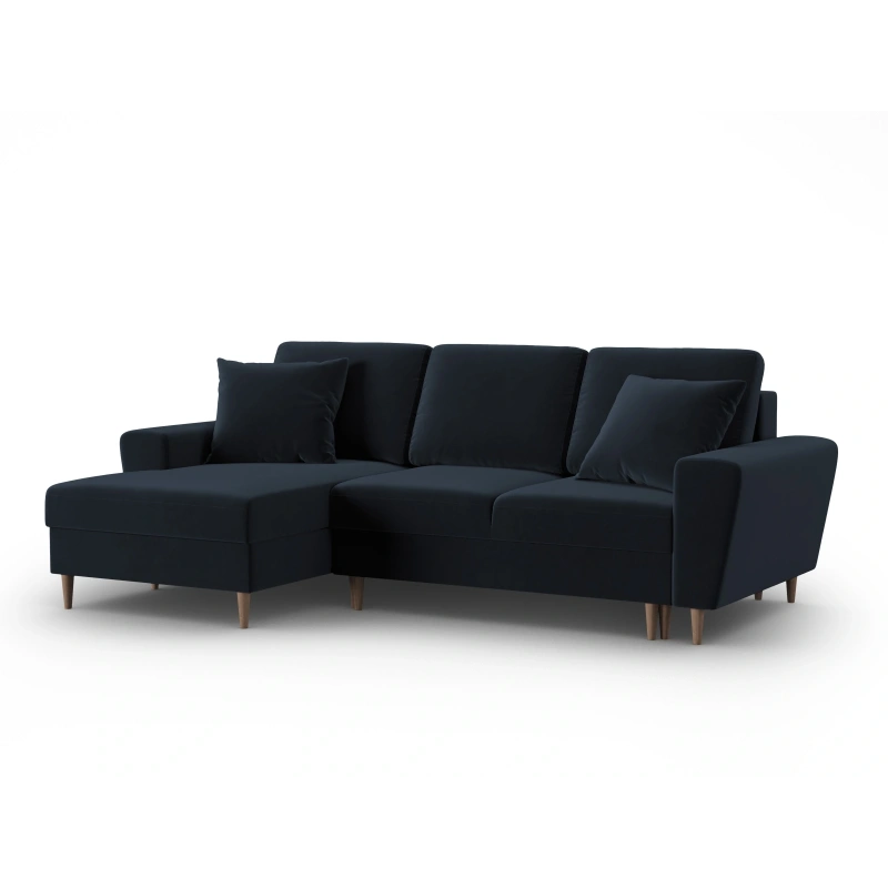 Narożnik aksamitny Kyoto z funkcją spania Cosmopolitan Design Narożnik aksamitny Kyoto z funkcją spania Cosmopolitan Design