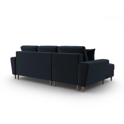 Narożnik aksamitny Kyoto z funkcją spania Cosmopolitan Design Narożnik aksamitny Kyoto z funkcją spania Cosmopolitan Design
