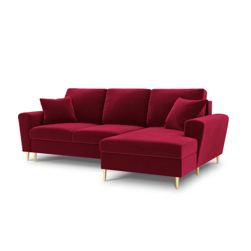 Narożnik aksamitny Kyoto z funkcją spania Cosmopolitan Design Narożnik aksamitny Kyoto z funkcją spania Cosmopolitan Design