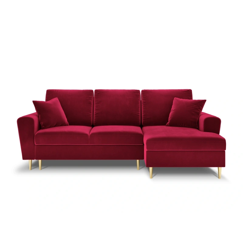 Narożnik aksamitny Kyoto z funkcją spania Cosmopolitan Design Narożnik aksamitny Kyoto z funkcją spania Cosmopolitan Design