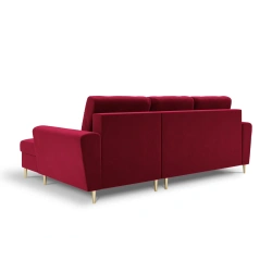 Narożnik aksamitny Kyoto z funkcją spania Cosmopolitan Design Narożnik aksamitny Kyoto z funkcją spania Cosmopolitan Design