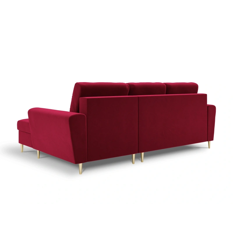 Narożnik aksamitny Kyoto z funkcją spania Cosmopolitan Design Narożnik aksamitny Kyoto z funkcją spania Cosmopolitan Design