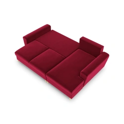 Narożnik aksamitny Kyoto z funkcją spania Cosmopolitan Design Narożnik aksamitny Kyoto z funkcją spania Cosmopolitan Design