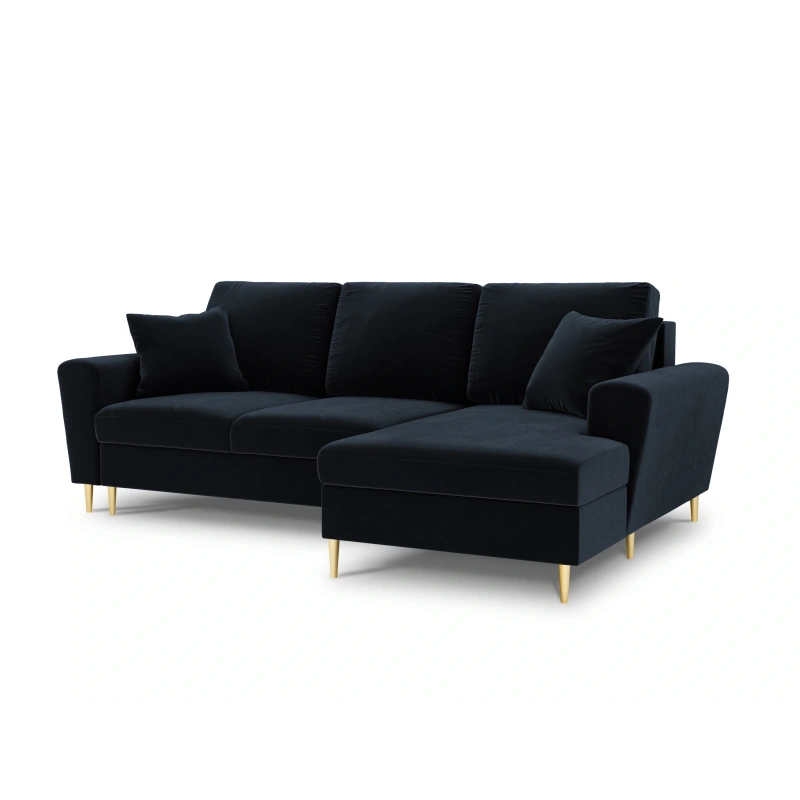 Narożnik aksamitny Kyoto z funkcją spania Cosmopolitan Design Narożnik aksamitny Kyoto z funkcją spania Cosmopolitan Design